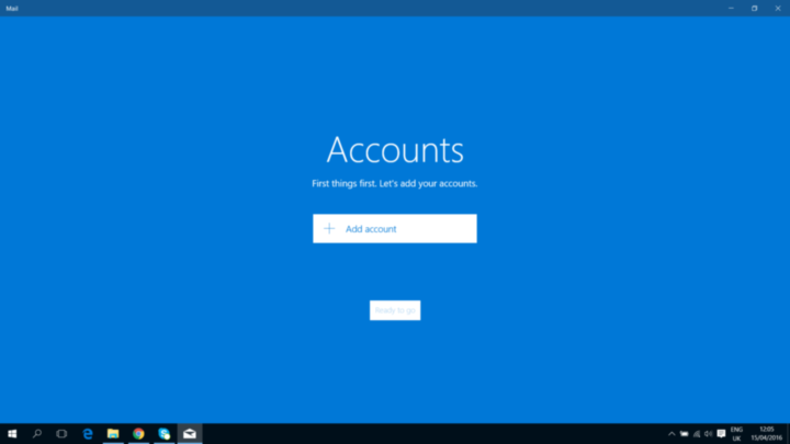 Add Account Option