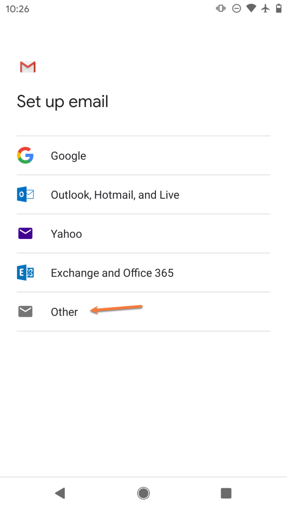 Enter email address field