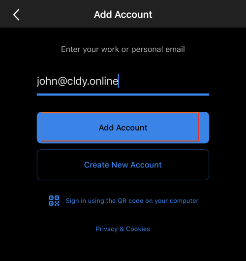 Selecting IMAP account type in Outlook